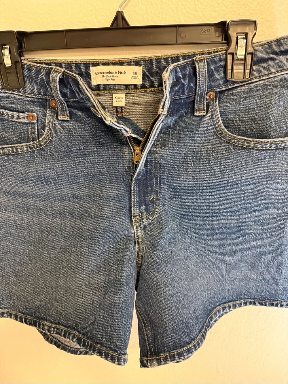 Abercrombie Curve Love High Rise Dad Shorts